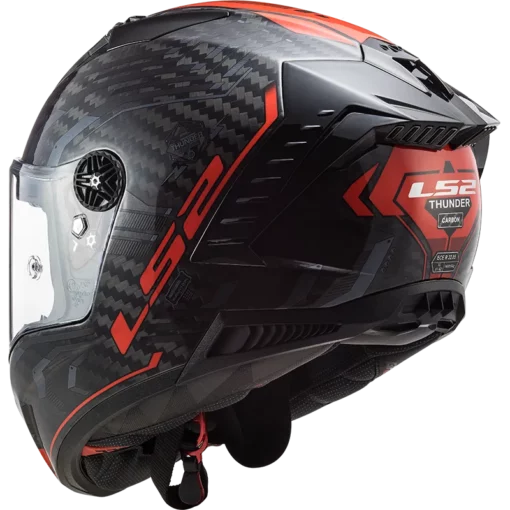 LS2 FF805 THUNDER C Sputnik Gloss Metal Red Helmet 2