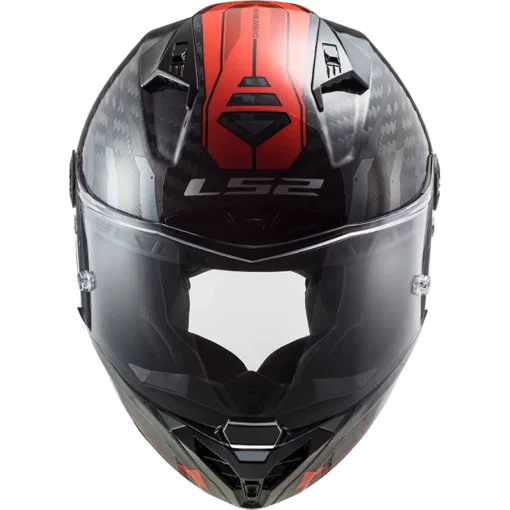 LS2 FF805 THUNDER C Sputnik Gloss Metal Red Helmet 4