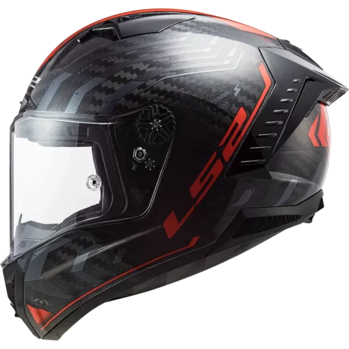 LS2 FF805 THUNDER C Sputnik Gloss Metal Red Helmet