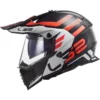 LS2 MX436 Pioneer Evo Adventurer Gloss Black White Helmet 2