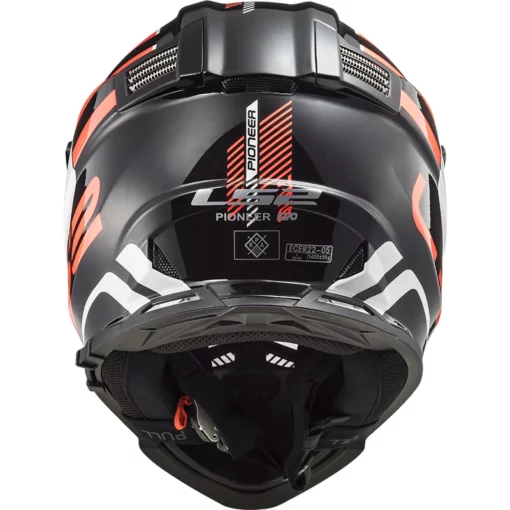 LS2 MX436 Pioneer Evo Adventurer Gloss Black White Helmet 4