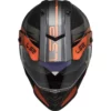 LS2 MX436 Pioneer Evo Adventurer Matt Black Orange Helmet 3