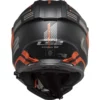 LS2 MX436 Pioneer Evo Adventurer Matt Black Orange Helmet 4