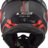 LS2 MX436 Pioneer Evo Adventurer Matt Black Red Helmet 3