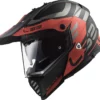 LS2 MX436 Pioneer Evo Adventurer Matt Black Red Helmet 4