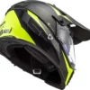 LS2 MX436 Pioneer Evo Router Gloss Black Fluorescent Yellow Dual Sport Helmet 4
