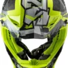 LS2 MX437 Fast Evo Crusher Matt Black Hi Viz Yellow Helmet 2