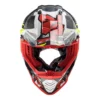 LS2 MX437 Fast Evo Crusher Matt Black Red Helmet 3
