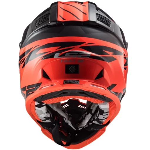 LS2 MX437 Fast Evo Roar Matt Gloss Black Red Helmet 4