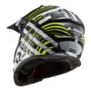 LS2 MX437 Fast Evo Verve Matt Black White Helmet 2