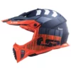 LS2 MX437 Fast Evo Xcode Matt Fluro Orange Blue Helmet 3
