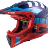 LS2 MX437 Fast Evo Xcode Matt Red Blue Helmet