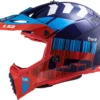 LS2 MX437 Fast Evo Xcode Matt Red Blue Helmet 3