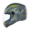 Royal Enfield Exclusive Gloss Grey Camo Printed Mlg Helmet