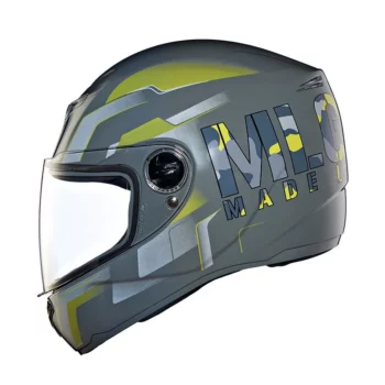Royal Enfield Exclusive Gloss Grey Camo Printed Mlg Helmet