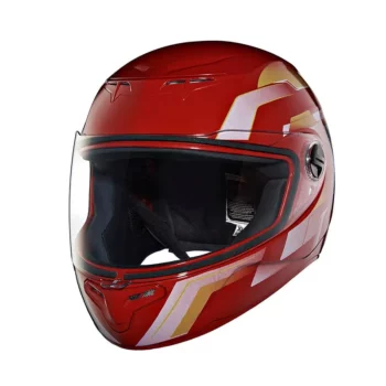 Royal Enfield Exclusive Gloss Red Camo Printed Mlg Helmet