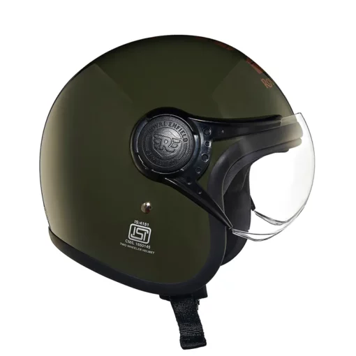 Royal Enfield Jet Green Mlg Helmet 4