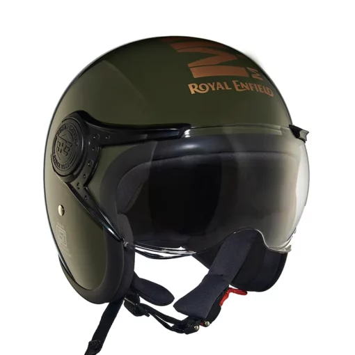 Royal Enfield Jet Green Mlg Helmet 5