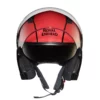 Royal Enfield Lightwing Gloss Red Black Helmet 3