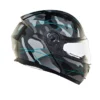 Royal Enfield Lightwing Matt Black Teal Modular Multi Camo Helmet 3