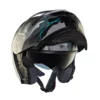 Royal Enfield Lightwing Matt Black Teal Modular Multi Camo Helmet 5