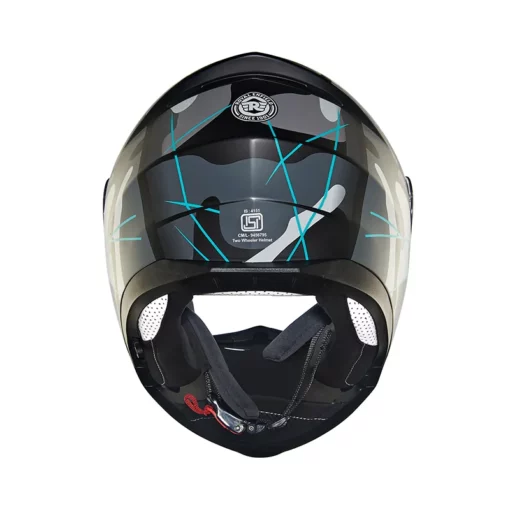 Royal Enfield Lightwing Matt Black Teal Modular Multi Camo Helmet 6