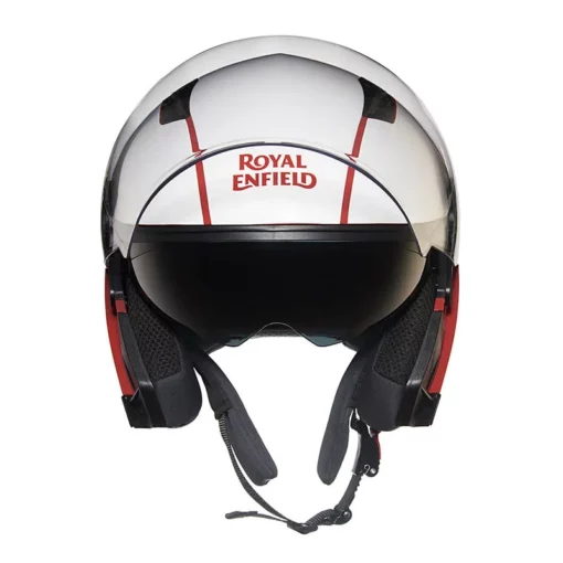 Royal Enfield Lightwing Matt Red White Helmet 4