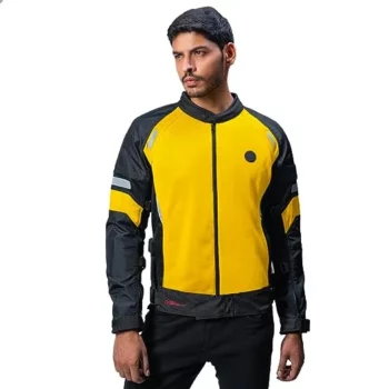Royal Enfield Streetwind Eco Friendly Yellow Riding Jacket 2