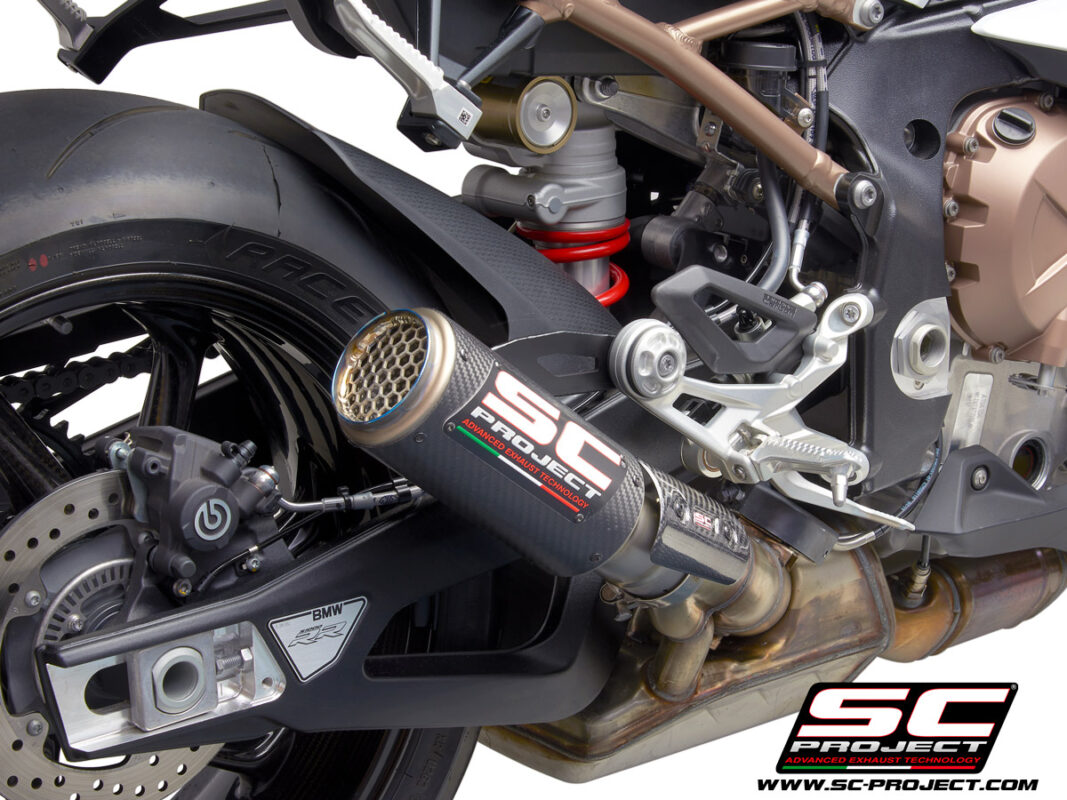 SC Project CRT B33B 50CR Carbon Fiber with Titanium Mesh on Exit Muffler Racing