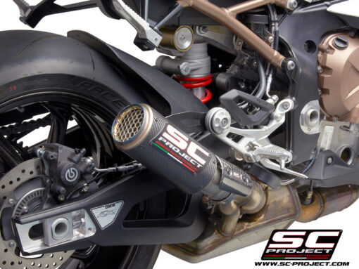 SC Project CRT B33B 50CR Carbon Fiber with Titanium Mesh on Exit Muffler Racing