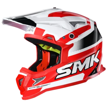 SMK Allterra X Throttle Gloss White Red Black (GL132) Helmet