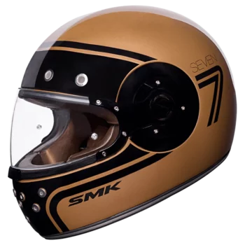 SMK Retro Seven Gloss Copper Black (GL720) Helmet