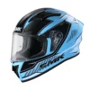 SMK Stellar Sports Adox Gloss Blue White Black (GL512) Helmet