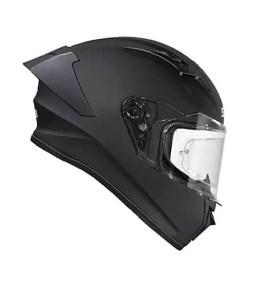 SMK Stellar Sports Solid Matt Black (MA200) Helmet 3