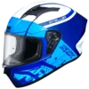 SMK Stellar Sports Squad Dull Blue White (MA551) Helmet