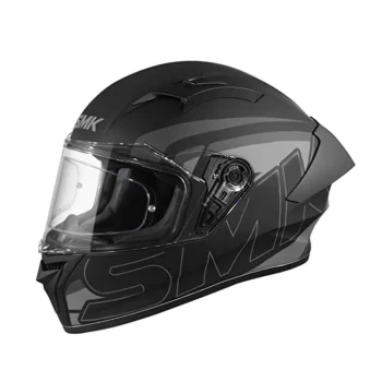 SMK Stellar Sports Stage Gloss Black Grey Black (GL262) Helmet