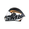 SMK Stellar Sports Stage Gloss Black White Orange (GL217) Helmet 4