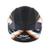 SMK Stellar Sports Stage Gloss Black White Orange (GL217) Helmet 5