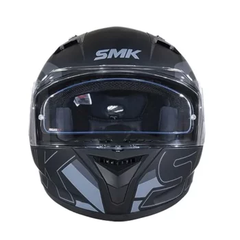 SMK Stellar Sports Stage Matt Black Grey Black (MA262) Helmet 2