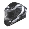 SMK Typhoon Style Gloss Black Grey (GL266) Helmet