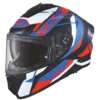 SMK Typhoon Style Gloss Black Red Blue (GL235) Helmet