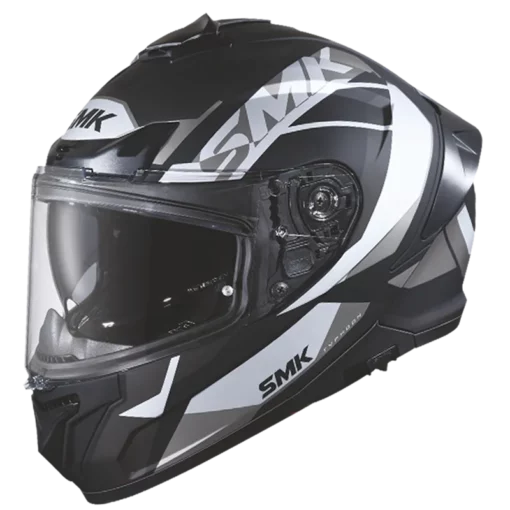 SMK Typhoon Style Matt Black Grey (MA266) Helmet (1)