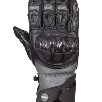 BBG Black Full Gauntlet Leather Riding Gloves 2024 1