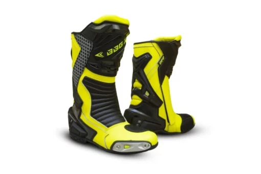 BBG Long Racing Black Fluorescent Yellow Riding Boots 2024 1