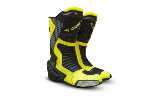 BBG Long Racing Black Fluorescent Yellow Riding Boots 2024 2