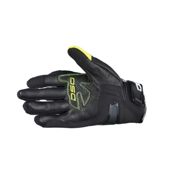 DSG Carbon X V1 Black Yellow Fluo Riding Glove 2