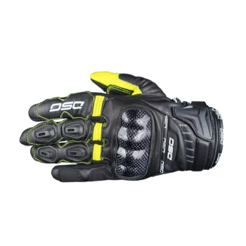 DSG Carbon X V1 Black Yellow Fluo Riding Glove