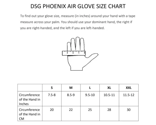 DSG Phoenix Air Black Grey Orange Riding Gloves 3