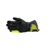 DSG Race Pro V1 Black Yellow Fluo White Riding Gloves 2