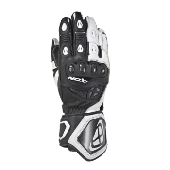 IXON RS Geniud Rep MS Leath Black White Riding Gloves